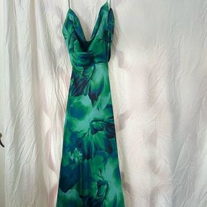 Runaway The Label- Charis Calista Dress - Green Floral